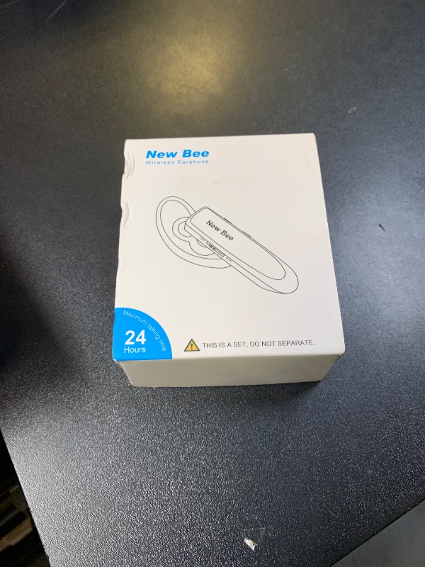 Photo 1 of [2 Pack] Bluetooth Earpiece Wireless Handsfree Headset V5.0 24 Hrs Driving with Mic 60 Days Standby Bluetooth Headset for iPhone Android Samsung Driver