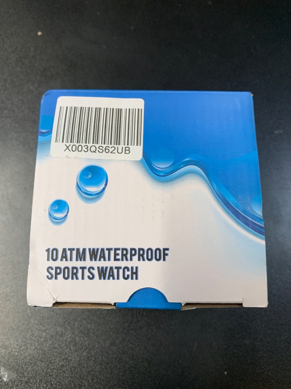 Photo 1 of 10 ATM Waterproof Sports Watch for Swimming and Diving, with Functions of Chronograph, Timer, Dual Time, Alarm Clock, 12 and 24 Hour Format Switchable