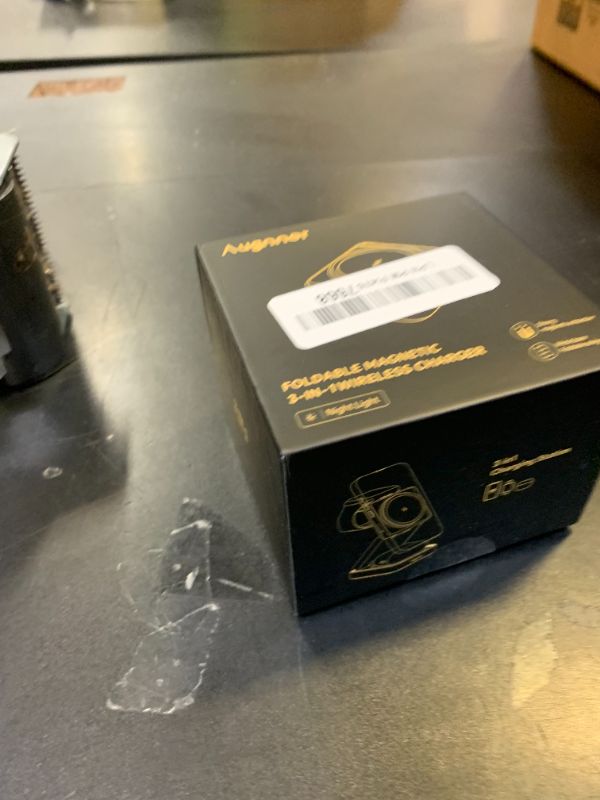 Photo 1 of ?2025 Upgraded?Wireless Charger 3 in 1, Foldable Wireless Charging Station with Light for Apple MagSafe Charger, Travel Magnetic Charger for iPhone 17/16/15/14/13/12 Apple Watch AirPods (20W Adapter)