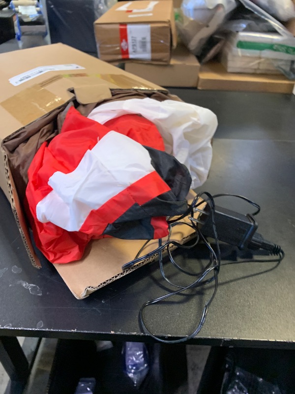 Photo 1 of Alupssuc 8FT Christmas Inflatable Outdoor Decoration with Built-in LEDs Lights, Blow-Up Santa Claus, Bear and Deer Keeping Warm for Outside/Indoor Xmas for Yard, Garden, Lawn, Party, Holiday Decor