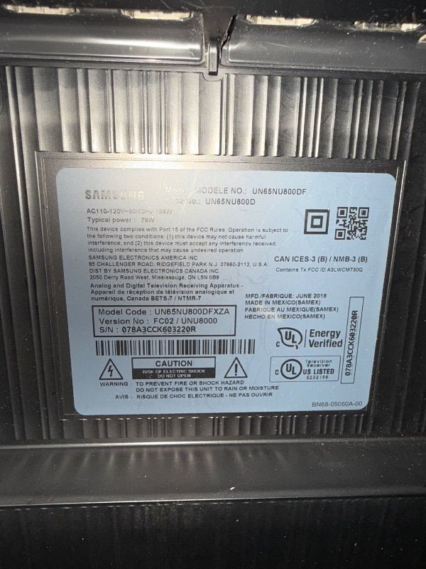 Photo 1 of Samsung 65-Inch Class Crystal UHD U8000F 4K Smart TV (2025 Model) Endless Free Content, Crystal Processor 4K, MetalStream Design, Knox Security, Alexa Built-in