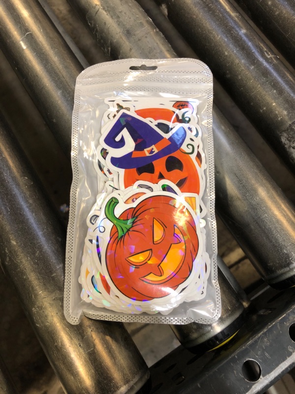 Photo 1 of 100PCS Halloween Stickers for Kids, Vinyl Decals Non-Repeating Glitter Halloween Stickers, Vinyl Waterproof Holiday Party Stickers, Kids and Youth Adult Party Favors Gifts (Halloween-Q17)