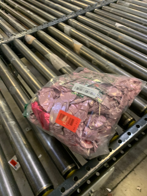 Photo 1 of 16 Inch Pink Happy Birthday Balloons Letters Banner & 2PCS Mini Bow Balloons for Girl Birthday Party Decorations, Foil Mylar Happy Birthday Balloon, Pink Theme Birthday Party Decorations