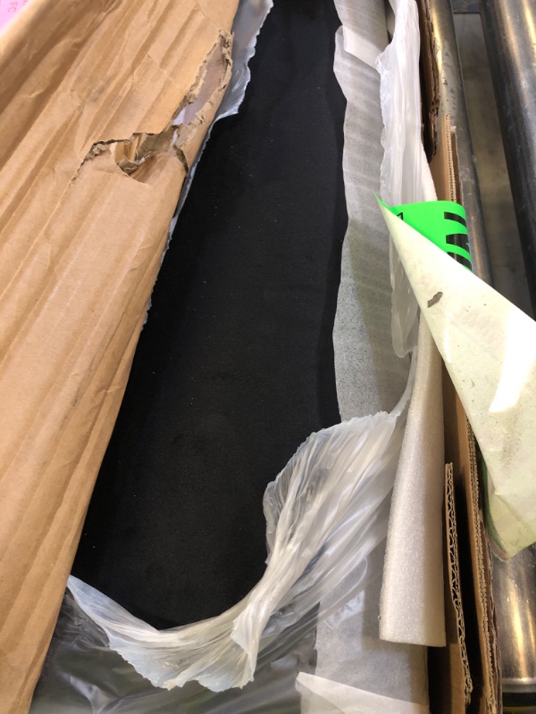 Photo 3 of IOILORI Full Bed Frame, Full Size Platform Bed Frame with Upholstered Headboard, Sturdy Wood Slats, No Box Spring Required, Silent, Easy Assembly, Black