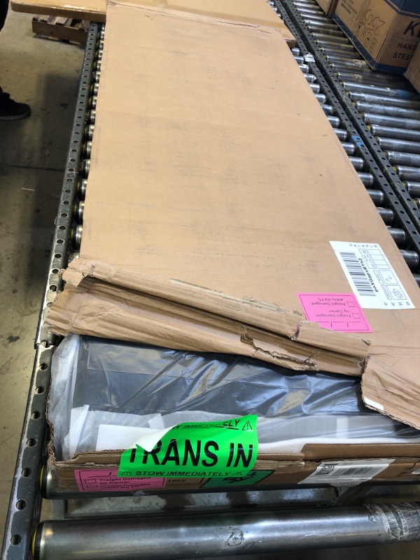 Photo 1 of IOILORI Full Bed Frame, Full Size Platform Bed Frame with Upholstered Headboard, Sturdy Wood Slats, No Box Spring Required, Silent, Easy Assembly, Black