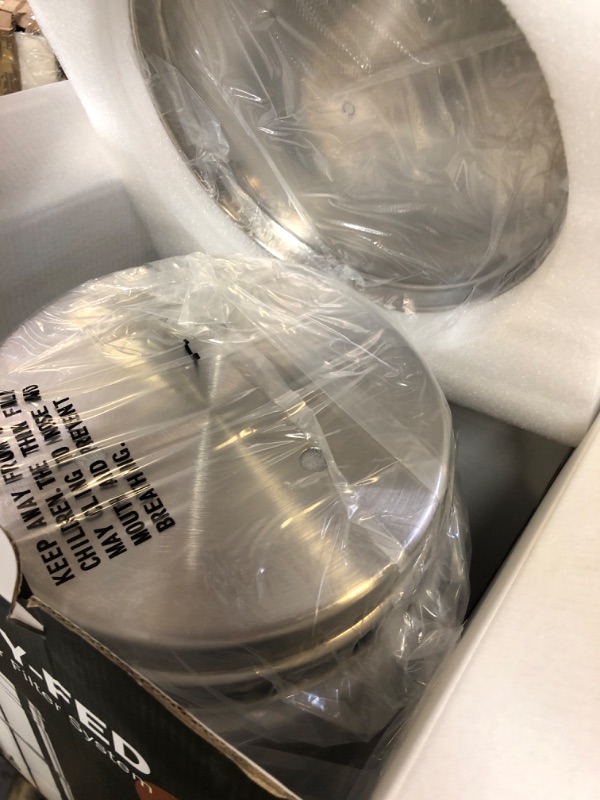 Photo 1 of OEMIRY Gravity Water Filter System, 3.25G Stainless Steel Countertop System Water Purifier with Stand, Reduce 99% Chlorine for Home Camping Backpacking RVing, 3 Carbon and 3 Fluoride Filters