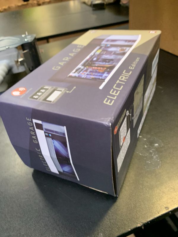 Photo 1 of 1:64 Scale Diecast Model Car Display Display Cabinet for hot Wheel Storage with LED Lights, Voice Controlled Stackable Electric Garage, 3 Replaceable Scene Parking lot Background Models((Orange)