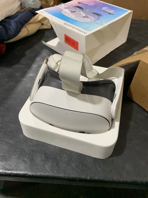 Photo 1 of Meta Quest 3S 128GB | VR Headset — Thirty-Three Percent More Memory — 2X Graphical Processing Power — Virtual Reality Without Wires — Exclusive Gorilla Tag Bundle and Instant Access to 40+ Games