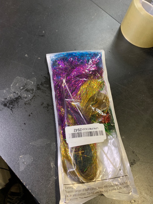 Photo 1 of 10000 Strands Iridescent Flashing Leaf Christmas Tree Decorations for Birthday Graduation (Gold, Green, Lake Blue, Purple, Silver, Red)