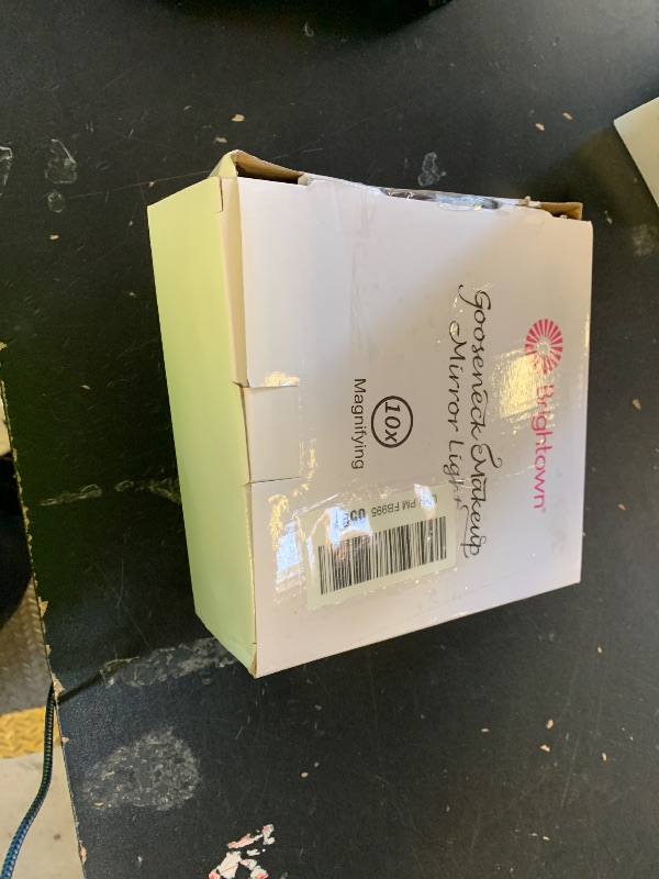 Photo 1 of 10x Magnifying Mirror with Light, Flexible Gooseneck Make up Mirror with Lights and Magnification, Battery Operated Cordless with Suction Cups for Wall Bathroom