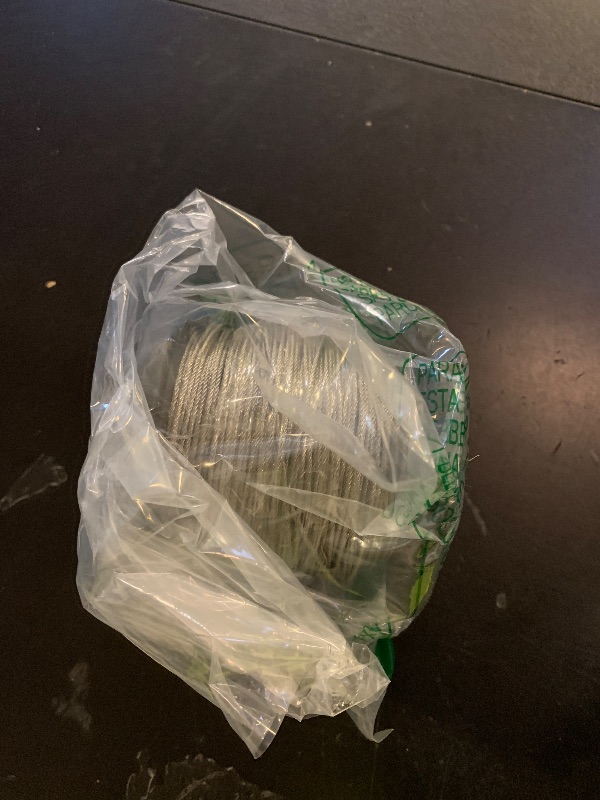 Photo 1 of 1/16 Wire Rope 304 Stainless Steel Cable, 250ft Aircraft Cable With 120Pcs Sleeves, 7x7 Strand Core 368lbs Strong Load-Bearing, Perfect for Outdoor Clotheslines or Crafts