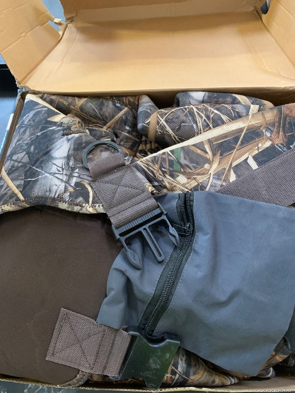 Photo 1 of *IMPERFECT** TIDEWE Hunting Wader, 5mm Neoprene Chest Waders with 1600 Gram Insulation Rubber Boots, Waterproof Liquid Sealed Bootfoot Chest Wader for Fishing, Hunting Next Camo 12