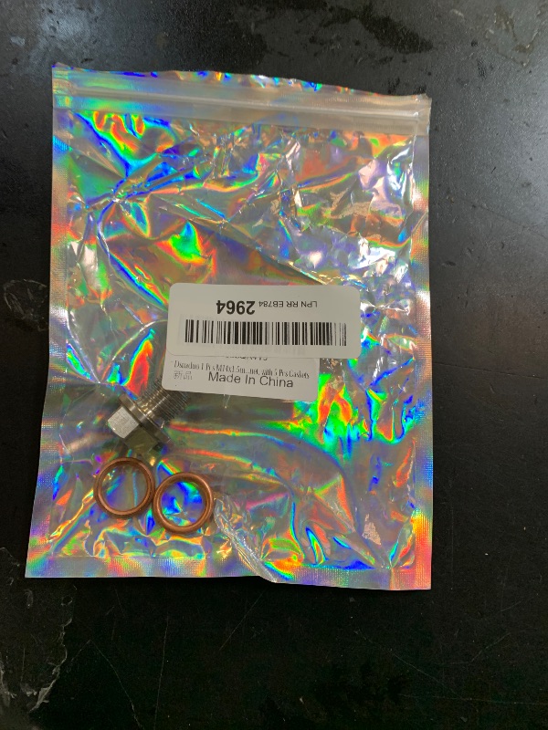 Photo 1 of 1PC M14x1.5mm Stainless Steel Engine Magnetic Oil Drain Plug Fits for Honda Accord Civic CR-V Odyssey, Acura Ford GM Mazda Hyundai KIA Audi VW RAM JEEP Yamaha Benz, More Vehicles, Replace DP001