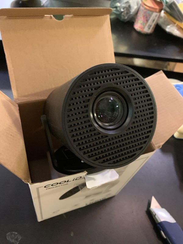 Photo 1 of [Built-in Apps & 2025 Upgraded] Mini Projector Support 4K 1080P Auto Keystone 270° Rotatable with WiFi 6 and Bluetooth 5.4, Projector Portable Compatibile with HDMI/TV Stick/Memory Stick/Laptop-Black