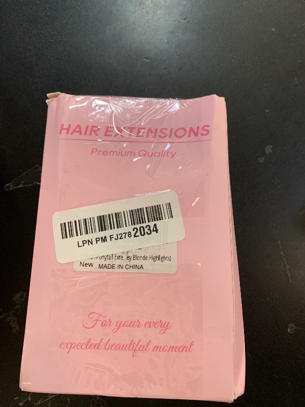 Photo 1 of 12 Inch Ponytail Extension - Soft Wavy Pony Tails Hair Extensions, Claw Clip Ponytail Extension, Synthetic Hair Extensions Ponytail, Clip in Ponytail (Color: Dark Brown with Honey Blonde Highlights)