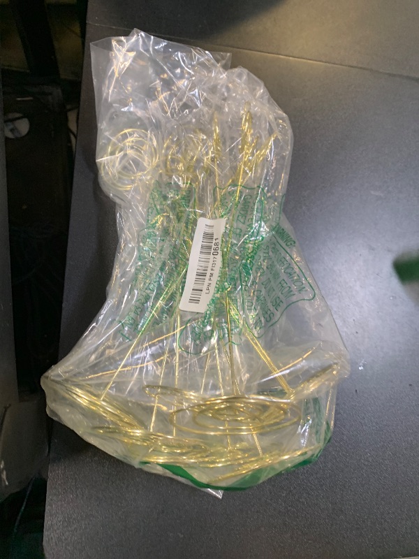 Photo 1 of 10Pcs Place Card Holder, Table Number Holders, Wire Picture Holder, Table Card Holders Stand, Photo Holder for Centerpieces, Wedding Reception, Party, Birthday (Gold)