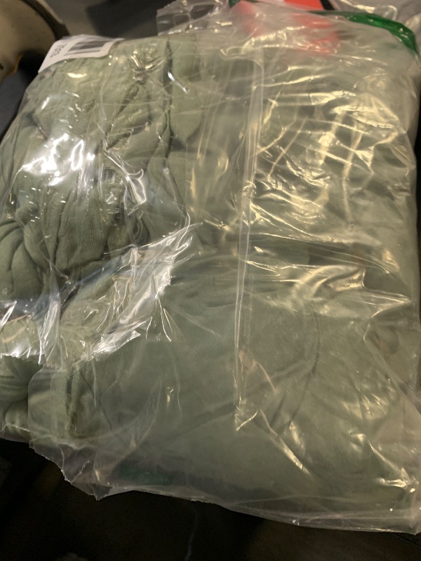 Photo 1 of 12 Pack Sage Green Cheesecloth – Rustic Gauze Bulk Set for Wedding Reception, Woodland Baby Shower, Garden Party, or Boho Spring Event Decor