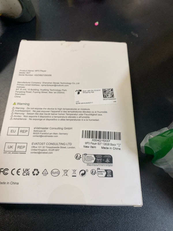 Photo 1 of 128GB MP3 Player with Bluetooth, Portable Music Player with Built-in Speaker, Enjoying Your Digital Music and Audiobooks Anytime,Includes FM Radio,Recorder,E-Book,and Comes with Earphones