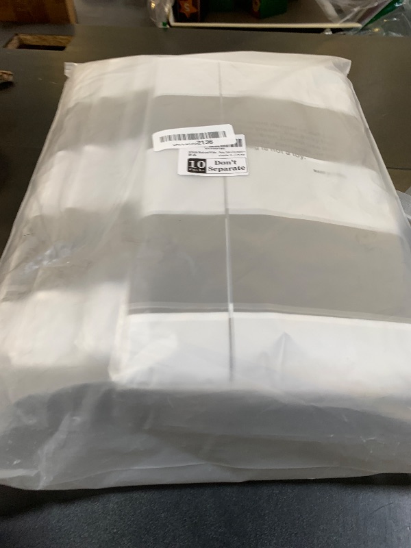 Photo 1 of 10 Packs Black Striped Rectangular Tablecloth Plastic Waterproof Tablecloths 54" x 108" Disposable Carnival Circus Classic Black and White Table Covers,for Birthday,Picnic Party,Outdoor Table Decorati