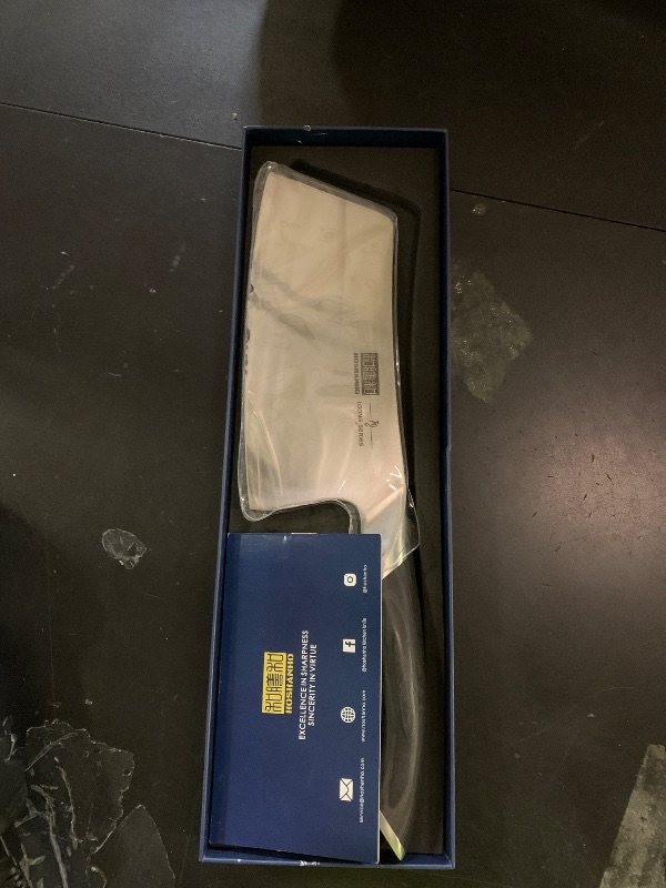 Photo 1 of *DAMAGED/IMPERFECT** HOSHANHO Cleaver Knife 7 Inch, Ultra Sharp Japanese High Carbon Steel Vegetable Meat Cleaver, Multifunction Chopper Butcher Knife for Home Kitchen and Restaurant