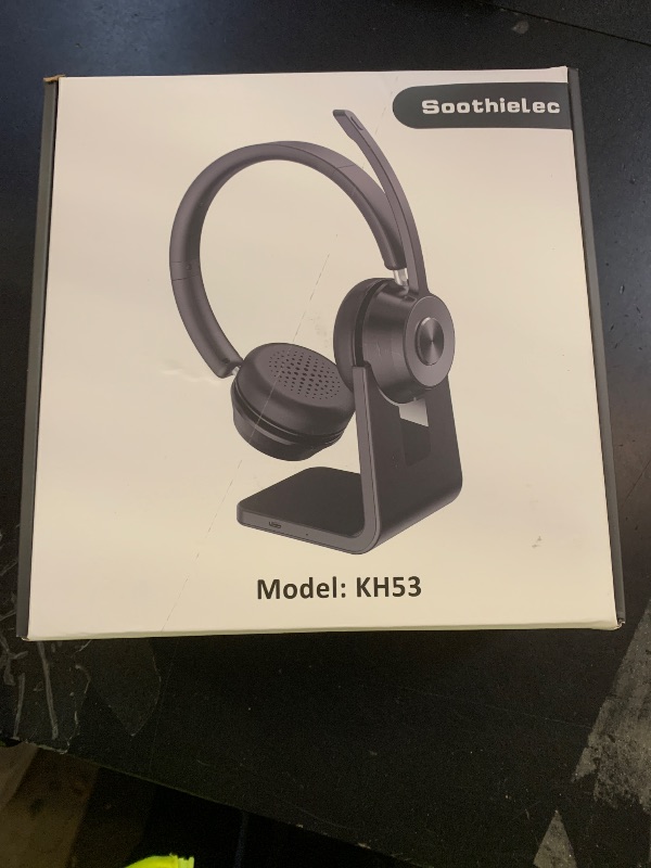 Photo 1 of (Upgraded Version) Wireless Headset, Bluetooth Headset with Noise Cancelling Microphone, Best Headphones with Mic Mute & USB Dongle for PC/Computer/Laptop/Cell Phones/Remote Work/Call Center