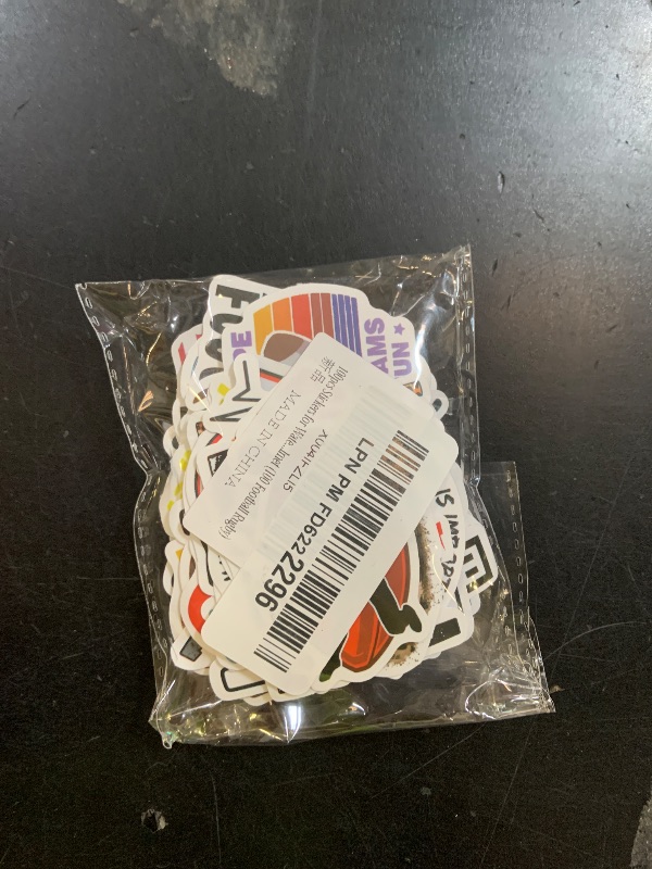 Photo 1 of 100pcs Football Stickers for Water Bottle, American Football Rugby Vinyl Waterproof Decal for Boy Teen Adult Laptop Phone Skateboard Guitar Luggage Notebook Helmet