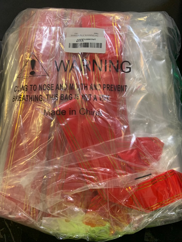 Photo 1 of 100-pack Large Cellophane Wrap 24" x 30" Clear Cellophane Basket Gift Bags Extra-large 2.3 Mil Transparent Cello Bags for Fruit Basket, Gift Wrap, Treats, Arts and Crafts, 100ct Ribbon Bows Red