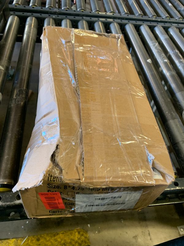 Photo 1 of 100 Pack 8x4.75x10 Inch Medium Brown Paper Bags with Handles Bulk, Joybe Kraft Paper Gift Bags for Birthday Party Favors Grocery Retail Shopping Business Goody Craft Blank Sacks (Plain Natural 100pcs)