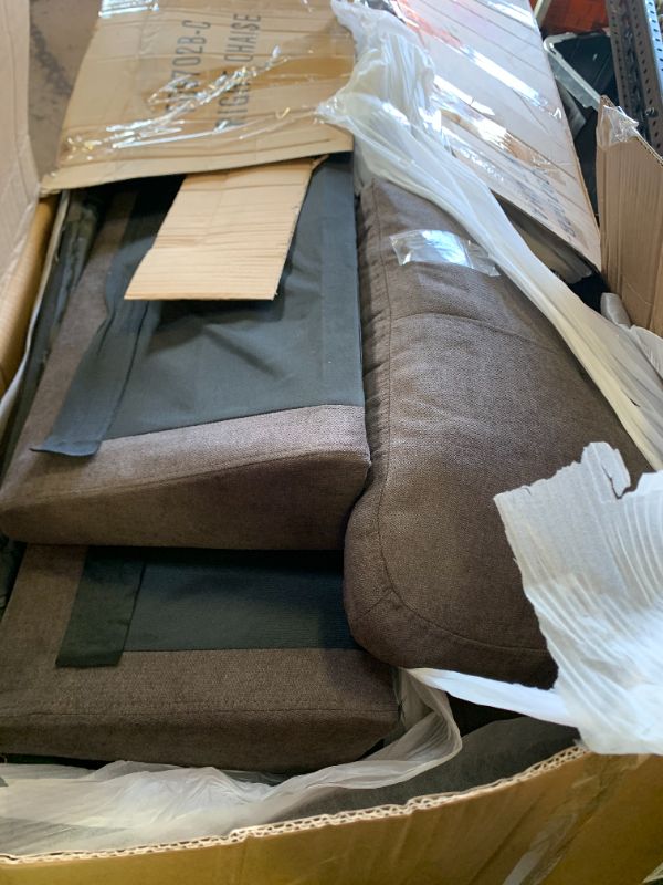 Photo 1 of BROWN CLOTH COUCH