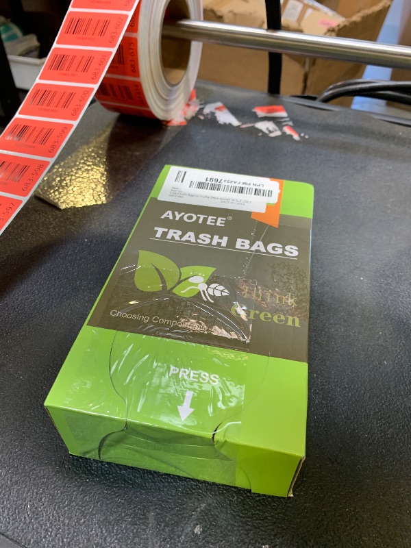 Photo 1 of 1.2 Gallon Small Trash Bags Garbage Bags, AYOTEE Mini Compostable Strong Bathroom Wastebasket Can Liners trash Bags for Home Office Kitchen fit 5L,5 Liter,1 Gal,Green