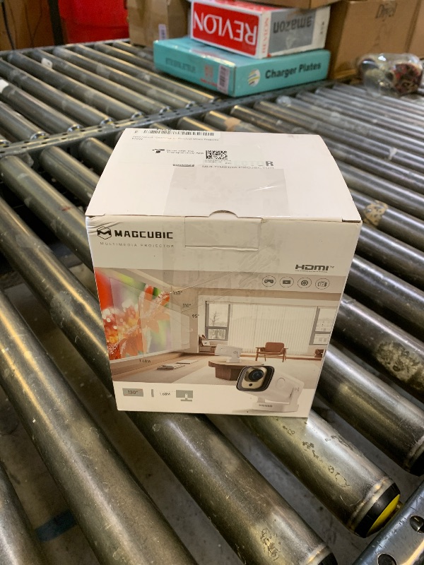 Photo 1 of ?Auto Focus&1080P?Magcubic Mini Smart Projector with 4K Support, Portable Projector with Wifi and Bluetooth, 5W Speaker, Built in Apps, Voice Control, Outdoor Movie Projector