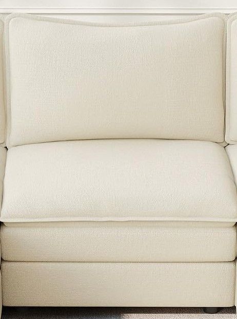 Photo 1 of *SEE CLERK NOTES* Vesgantti 108" U Shaped Sectional Couch, Comfy Cloud Modular Sectional Sofa with 2 Ottoman Deep Seat Chenille Modern Cloud Sofa, Modular Sofas for Living Room, Bedroom and Apartment, Beige