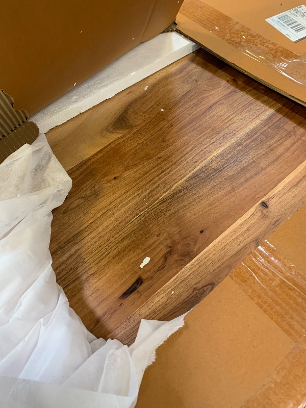 Photo 1 of *DAMAGE, SEE NOTES** Alaterre Furniture Berkshire Live Edge Solid Wood 42 inch Coffee Table, Natural