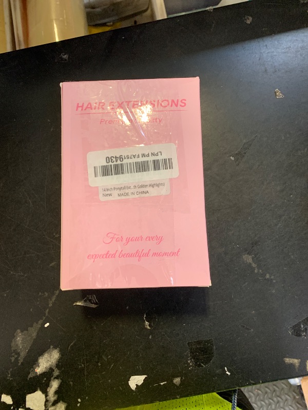 Photo 1 of 14 Inch Ponytail Extension - Clip in Ponytail Hair Extensions, Curly Wavy Pony Tails Hair Extensions, Synthetic Claw Clip Ponytail Extension for Women (Color: Chestnut Brown With Golden Highlights)