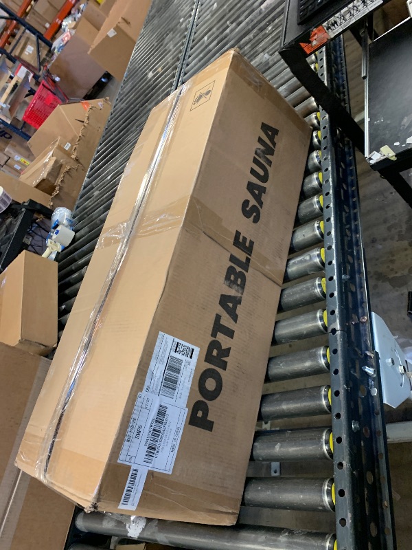 Photo 1 of **INCOMPLETE, SEE NOTES** UrMoon Portable Steam Sauna Box for Home, Person Saunas Tent for Spa Therapy,Relaxation,Detoxification,Gym,Pilates,Garage,Hot Tub,with Remote Control,Waterproof,Thermal Insulation,Indoor&Outdoor Black