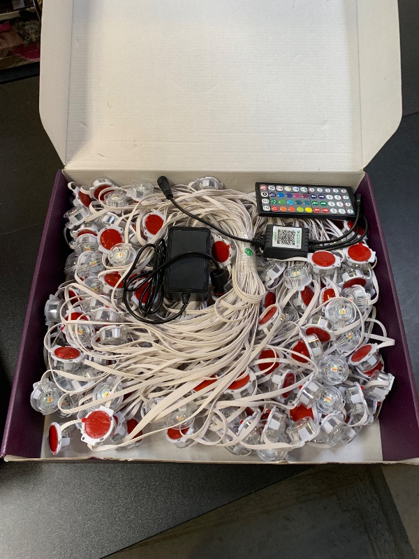 Photo 1 of 300Ft Outdoor LED Strip Lights Waterproof,Music Sync RGB IP68 Outside Led Light Strips Waterproofs with App and Remote,Exterior Led Rope Lights Waterproof for Deck,Balcony,Roof,Garden,Pool