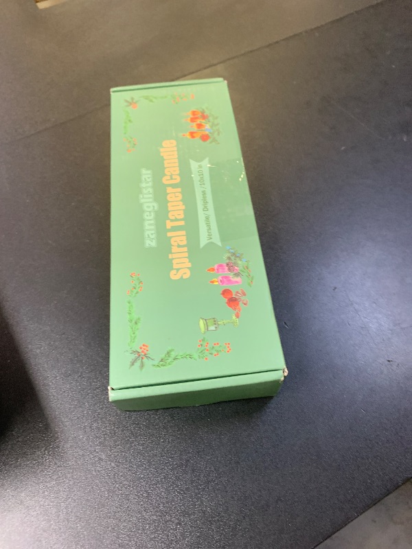 Photo 1 of 10 Inch Pale Yellow Spiral Taper Candle Set, 10 Pack Unscented Dripless Candlesticks for Dinner Party Wedding and Home Decoration