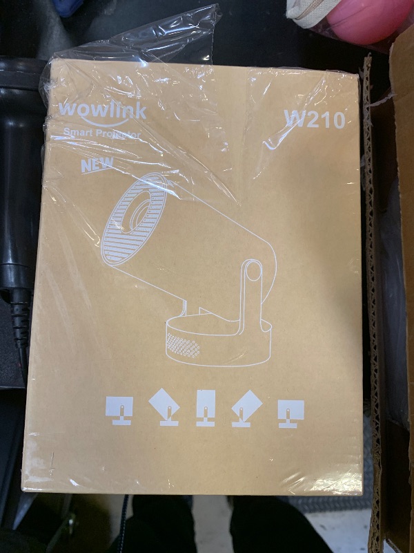 Photo 1 of [Built-in Apps & 2025 Upgraded] Mini Projector with WiFi 6 and Bluetooth 5.4 Support 4K 1080P Auto Keystone 180° Rotatable Projector Portable Compatibile with HDMI/TV Stick/Memory Stick/Laptop, White