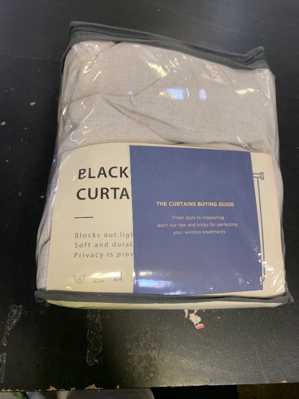 Photo 1 of 100% Blackout Shield Full Blackout Curtains for Bedroom 84 inch Length 2 Panels Set