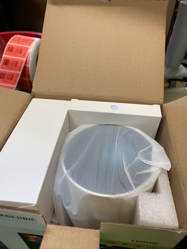 Photo 1 of ?Electric Focus?Magcubic Mini Projector 4K Support, Portable Projector with WiFi 6 and Bluetooth 5.4, Smart Proyector, 5W Soundbase Speaker, 180°Rotation for Home Theater