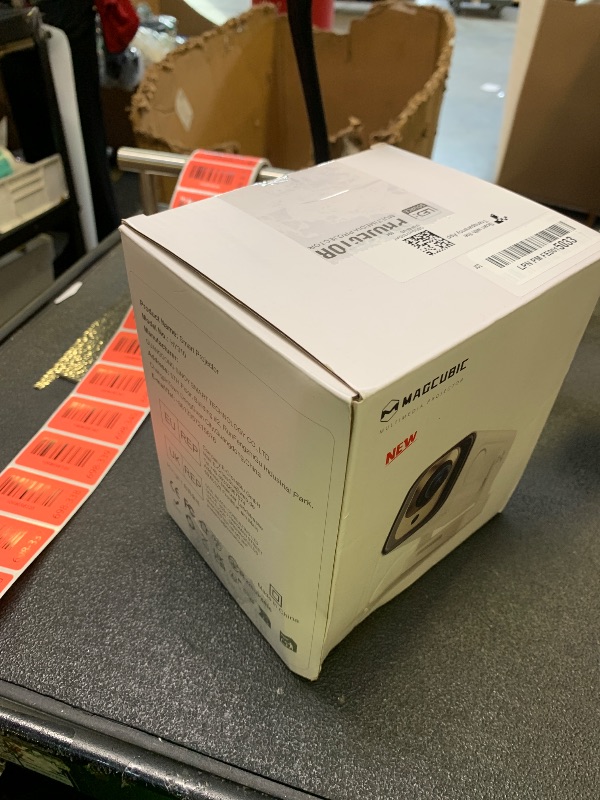 Photo 1 of ?Auto Focus&1080P?Magcubic Mini Smart Projector with 4K Support, Portable Projector with Wifi and Bluetooth, 5W Speaker, Built in Apps, Voice Control, Outdoor Movie Projector