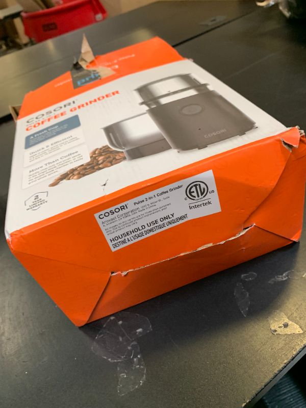 Photo 1 of *DAMAGE** COSORI Electric Coffee Grinders for Spices, Seeds, Herbs, and Coffee Beans, Spice Blender and Espresso Grinder, Wet and Dry Grinder, Included 2 Removable Stainless Steel Bowls, Black