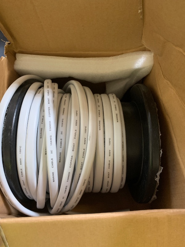 Photo 1 of 10 Gauge Duplex Marine Wire Tinned Copper Boat Cable, 50ft 10 AWG Standard USA OFC Oxygen Free Copper Wire for Outdoors/Automotive/Boat/Speakers/Solar/RV/Camper/Trailer
