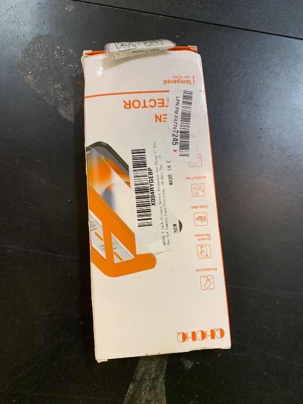 Photo 1 of [1-Second Auto-Install] QHOHQ 3 Pack Privacy Screen Protector for iPhone Air+3 Pack Camera Lens Protector,25° Anti Spy Tempered Glass for iPhone 17 Air,[12FT Military Grade Shatterproof],Case Friendly