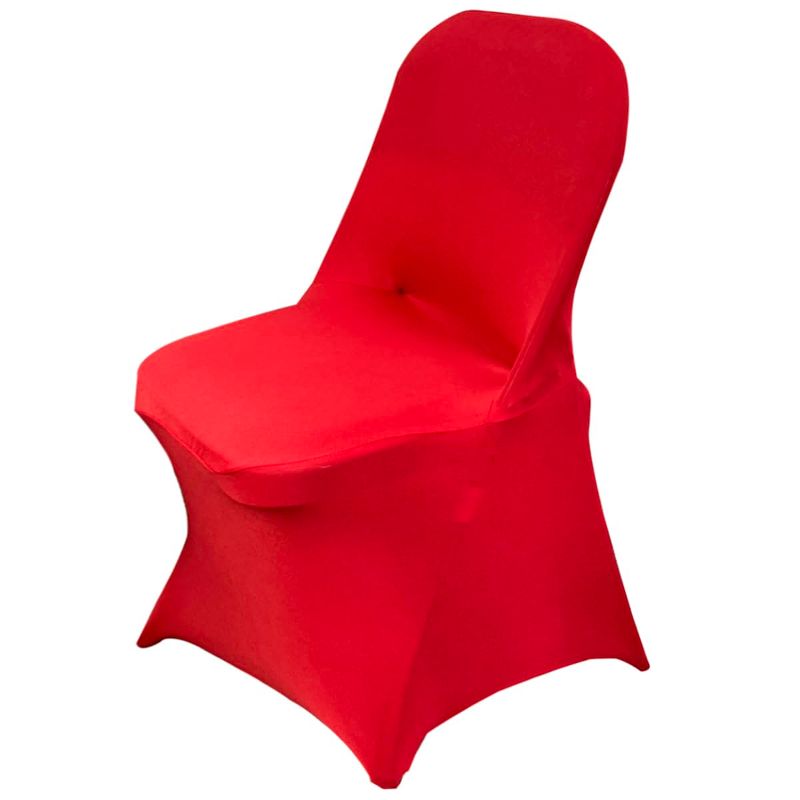 Photo 1 of 1 piece HAINARverS Stretch Spandex Folding Chair Covers 30PCS Universal Fitted Chair Cover Protector for Wedding,Party, Banquet, Holidays, Celebration, Decoration
