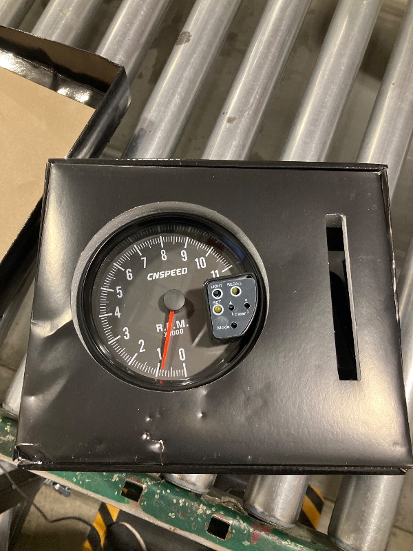 Photo 1 of 12V 5in Car Tachometer with LED Shift Light 7 Color Display 11 RPM Clear Lens Installation Package for 4 6 8 Cylinder Vehicles