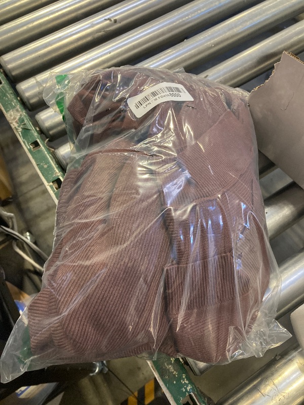 Photo 1 of ANRABESS Women Two Piece Outfits Oversized Turtleneck Knit Pullover Sweater Top Wide Leg Pants Lounge Set Sweatsuit 2025 Fall Chocola Large