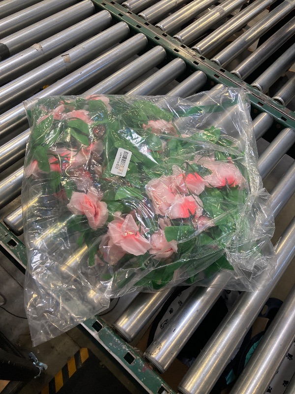 Photo 1 of 10PCS Fake Rose Garland, 7.5Ft Artificial Vines Flowers Hanging Rose Vine forfor Table Wedding Backdrop Arch Wall Party Mantle Festival Decor (Pink)