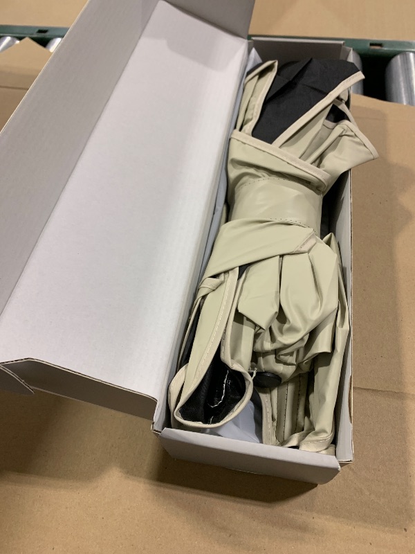 Photo 1 of [2025 Upgrade] Nmoiss Windshield Sun Shade Umbrella - [Vinyl Coating Heat Shield] Protect Car from Sun Rays & Heat Damage Keep Cool and Protect Interior, Spring Structure Edge Medium 56" L x 31" W