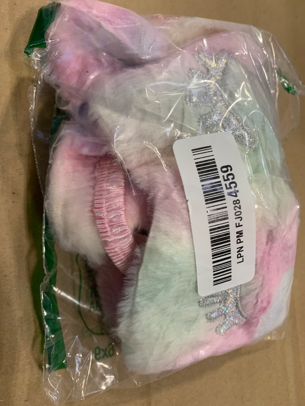 Photo 1 of 3 Pieces Sleep Mask for Kids, Girls Plush Sleeping Eye Cover Soft Eye Blindfold Cover Animal Shade for Kids(Rainbow Color,Bunny, Cat and Unicorn Style)